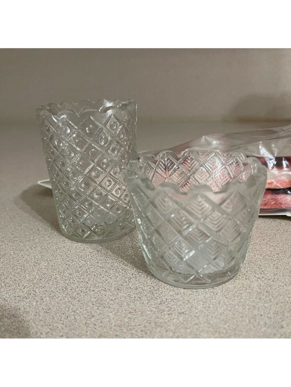 Mud Pie 2 Elegant Votive Candle Holders New